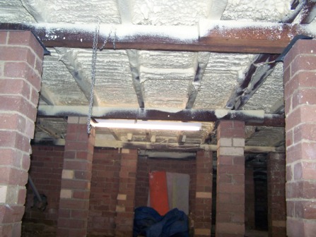 Underfloor insulation completed