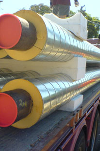 aboveground pre-insulated pipes